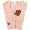 imageCC Women Solid Ribbed Glove with Smart Tips G20G33G80Indipink