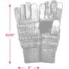 imageCC Women Solid Ribbed Glove with Smart Tips G20G33G80Oatmealconfetti