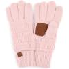 imageCC Women Solid Ribbed Glove with Smart Tips G20G33G80Rose