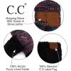 imageCC Women Thick Faux Fur  Sherpa Fleece Lined Warm Winter Mittens32black Multi