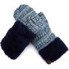 imageCC Women Thick Faux Fur  Sherpa Fleece Lined Warm Winter Mittens40navy Mix