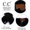 imageCC Women Thick Faux Fur  Sherpa Fleece Lined Warm Winter MittensBlack Thick Solid