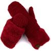 imageCC Women Thick Faux Fur  Sherpa Fleece Lined Warm Winter MittensBurgundy Thick Solid