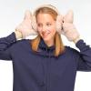 imageCC Women Thick Faux Fur  Sherpa Fleece Lined Warm Winter MittensFaux Furbeige Amz