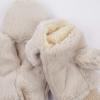 imageCC Women Thick Faux Fur  Sherpa Fleece Lined Warm Winter MittensFaux Furbeige Amz