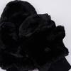 imageCC Women Thick Faux Fur  Sherpa Fleece Lined Warm Winter MittensFaux Furblack