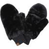 imageCC Women Thick Faux Fur  Sherpa Fleece Lined Warm Winter MittensFaux Furblack