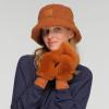 imageCC Women Thick Faux Fur  Sherpa Fleece Lined Warm Winter MittensFaux Furcoffee
