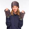 imageCC Women Thick Faux Fur  Sherpa Fleece Lined Warm Winter MittensFaux Furdk Mel Greycc