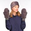 imageCC Women Thick Faux Fur  Sherpa Fleece Lined Warm Winter MittensFaux Furdk Mel Greycc