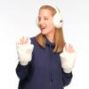 imageCC Women Thick Faux Fur  Sherpa Fleece Lined Warm Winter MittensFaux Furivorycc