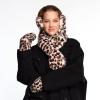imageCC Women Thick Faux Fur  Sherpa Fleece Lined Warm Winter MittensFaux Furleo Beige