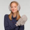 imageCC Women Thick Faux Fur  Sherpa Fleece Lined Warm Winter MittensFaux Furlt Mel Grey
