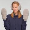 imageCC Women Thick Faux Fur  Sherpa Fleece Lined Warm Winter MittensFaux Furlt Mel Grey