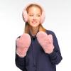 imageCC Women Thick Faux Fur  Sherpa Fleece Lined Warm Winter MittensFaux Furrosecc