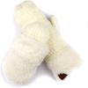imageCC Women Thick Faux Fur  Sherpa Fleece Lined Warm Winter MittensIvory Thick Solid