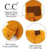 imageCC Women Thick Faux Fur  Sherpa Fleece Lined Warm Winter MittensMustard Thick Solid