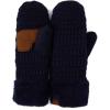 imageCC Women Thick Faux Fur  Sherpa Fleece Lined Warm Winter MittensNavy Thick Solid