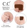 imageCC Women Thick Faux Fur  Sherpa Fleece Lined Warm Winter MittensRose Thick Solid