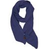 imageCC Womens Boucle Knit Bias Cut Whipstitched Edged Long Scarf WrapEvening Blue