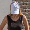 imageCC Womens CrissCross Ponytail Baseball Cap  Embroidered Cotton Front American Flag Mesh Back Adjustable VelcroWhite