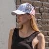 imageCC Womens CrissCross Ponytail Baseball Cap  Embroidered Cotton Front American Flag Mesh Back Adjustable VelcroWhite