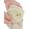 imageCC Womens Faux Fur Wrist Length Fingerless Sherpa Lined Convertible Mittens GlovesBeige