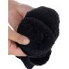 imageCC Womens Faux Fur Wrist Length Fingerless Sherpa Lined Convertible Mittens GlovesBlack