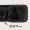 imageCC Womens Soft Faux Fur Feel Sherpa Lined Ear Warmer Headband HeadwrapElasticblack