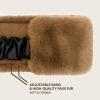imageCC Womens Soft Faux Fur Feel Sherpa Lined Ear Warmer Headband HeadwrapElasticcoffee