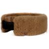 imageCC Womens Soft Faux Fur Feel Sherpa Lined Ear Warmer Headband HeadwrapElasticcoffee
