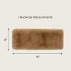 imageCC Womens Soft Faux Fur Feel Sherpa Lined Ear Warmer Headband HeadwrapElasticcoffee