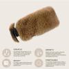 imageCC Womens Soft Faux Fur Feel Sherpa Lined Ear Warmer Headband HeadwrapElasticcoffee