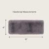imageCC Womens Soft Faux Fur Feel Sherpa Lined Ear Warmer Headband HeadwrapElasticdkgrey