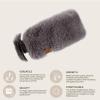 imageCC Womens Soft Faux Fur Feel Sherpa Lined Ear Warmer Headband HeadwrapElasticdkgrey