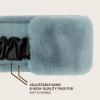 imageCC Womens Soft Faux Fur Feel Sherpa Lined Ear Warmer Headband HeadwrapElasticdusty Blue
