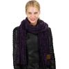 imageCC Womens Ultra Soft Chenille Ribbed Thick Warm Knit Shawl Wrap ScarfDark Purple