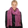 imageCC Womens Ultra Soft Chenille Ribbed Thick Warm Knit Shawl Wrap ScarfLavender