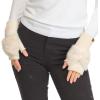 imageCC Womens Warm Knit Fingerless Half Finger Fleece Lined Winter GlovesBow  Beige