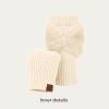 imageCC Womens Warm Knit Fingerless Half Finger Fleece Lined Winter GlovesBow  Beige