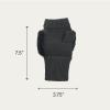 imageCC Womens Warm Knit Fingerless Half Finger Fleece Lined Winter GlovesBow  Black