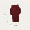 imageCC Womens Warm Knit Fingerless Half Finger Fleece Lined Winter GlovesBow  Burgundy