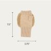 imageCC Womens Warm Knit Fingerless Half Finger Fleece Lined Winter GlovesBow  Camel