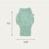 imageCC Womens Warm Knit Fingerless Half Finger Fleece Lined Winter GlovesBow  Dusty Mint
