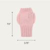 imageCC Womens Warm Knit Fingerless Half Finger Fleece Lined Winter GlovesBow  Rose