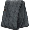 imageCC Womens Winter Cable Knit Sherpa Lined Warm Infinity Pullover ScarfDark Melange Grey