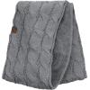 imageCC Womens Winter Cable Knit Sherpa Lined Warm Infinity Pullover ScarfLight Melange Grey
