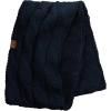 imageCC Womens Winter Cable Knit Sherpa Lined Warm Infinity Pullover ScarfNavy