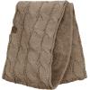 imageCC Womens Winter Cable Knit Sherpa Lined Warm Infinity Pullover ScarfTaupe