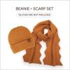 imageCC Womens Winter Knit Beanie Hat and Scarf Set Chevron Pattern Warm Cozy AccessoriesGolden Camel